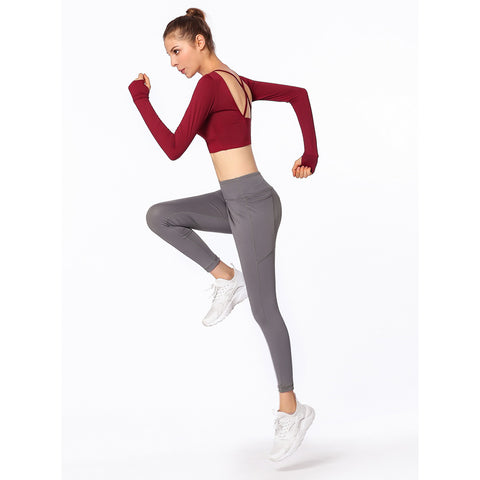Image of Yoga Cross Back Tee - Itopfox