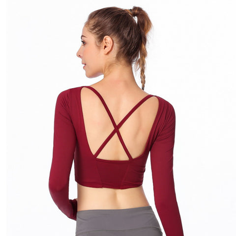 Image of Yoga Cross Back Tee - Itopfox