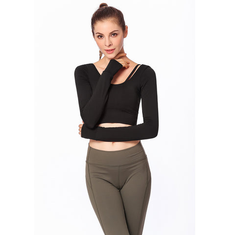 Image of Long Sleeve Yoga Tee - Itopfox