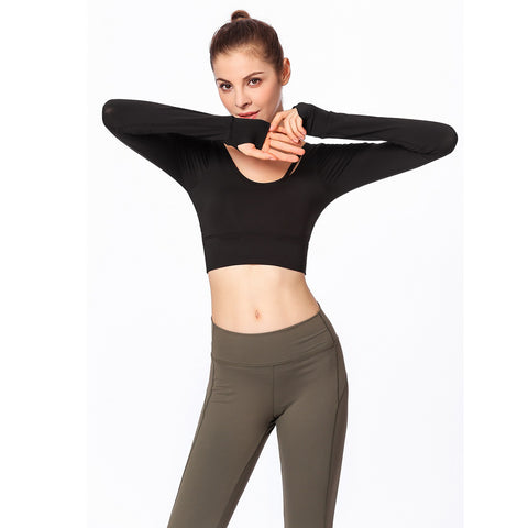 Image of Long Sleeve Yoga Tee - Itopfox