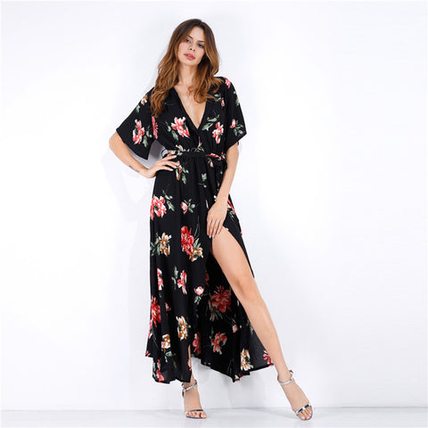 Image of Chiffon Beachwear Maxi Dress - Itopfox