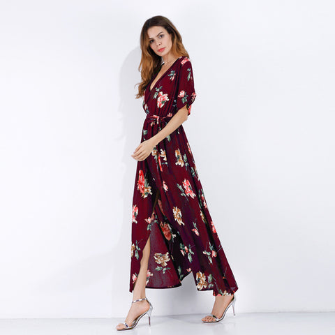 Image of Chiffon Beachwear Maxi Dress - Itopfox