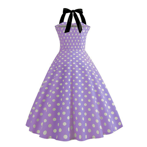 Image of Halter 50s Retro Tea Party Dress - Itopfox