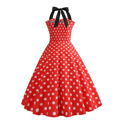 Image of Halter 50s Retro Tea Party Dress - Itopfox