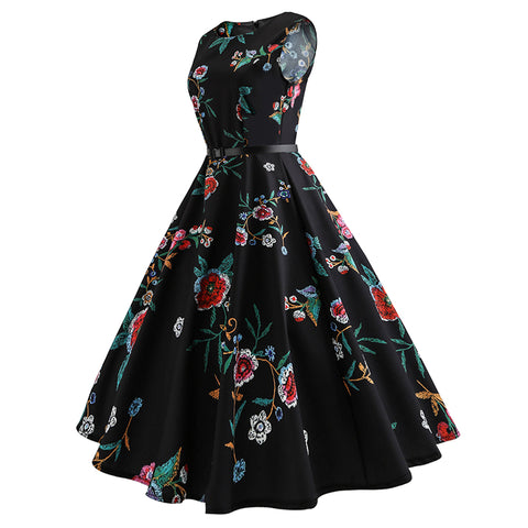 Image of 50s Hepburn Tea Party Dress - Itopfox
