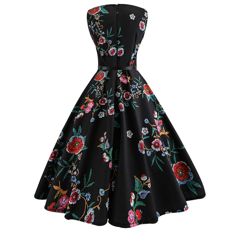 Image of 50s Hepburn Tea Party Dress - Itopfox