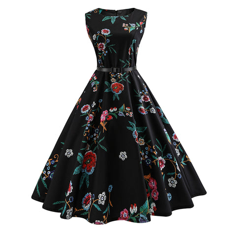 Image of 50s Hepburn Tea Party Dress - Itopfox