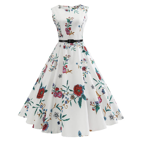 Image of 50s Hepburn Tea Party Dress - Itopfox