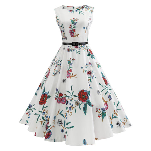 50s Hepburn Tea Party Dress - Itopfox
