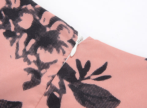 Image of Classic Vintage Floral Hepburn Dress - Itopfox