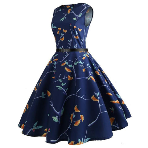 Image of Tunic 50s Hepburn Tea Party Dress - Itopfox