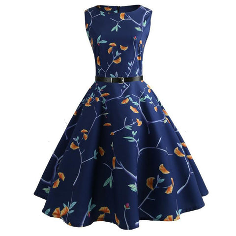 Image of Tunic 50s Hepburn Tea Party Dress - Itopfox