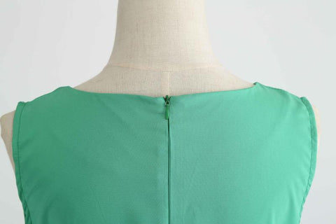 Image of Pure Color Tea Party Hepburn Dress - Itopfox