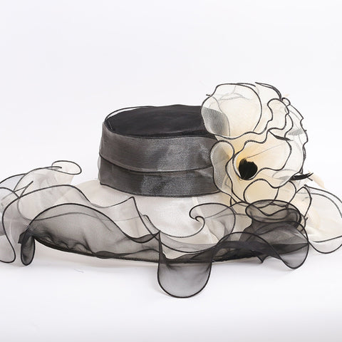 Image of Organza Church Tea Party Hat - Itopfox