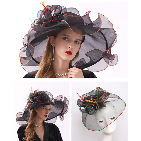 Image of Organza Tea Party Kentucky Derby Hat - Itopfox