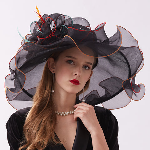 Image of Organza Tea Party Kentucky Derby Hat - Itopfox