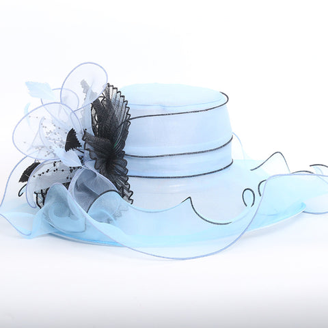 Image of 2-In-1 Fascinator Gauze Church Hat - Itopfox