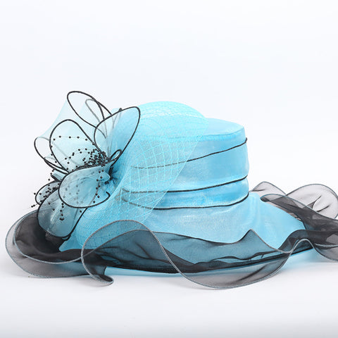 Image of Organza Floppy Kentucky Derby Hat - Itopfox