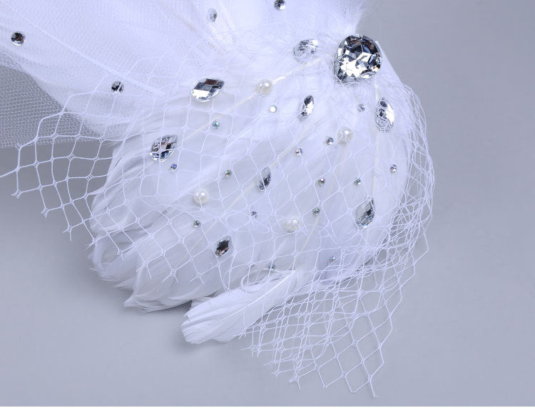 Wedding Bridal Pill Hat Fascinators - Itopfox