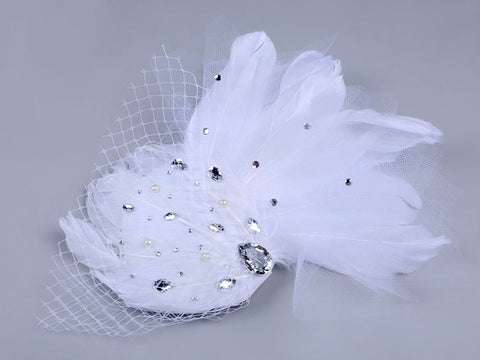 Image of Wedding Bridal Pill Hat Fascinators - Itopfox