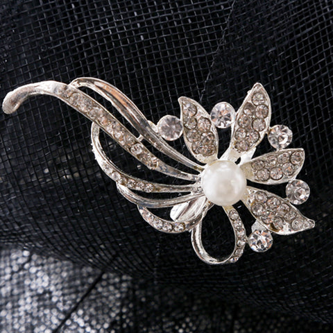 Image of Wide Brim Organza Cloche Hat - Itopfox