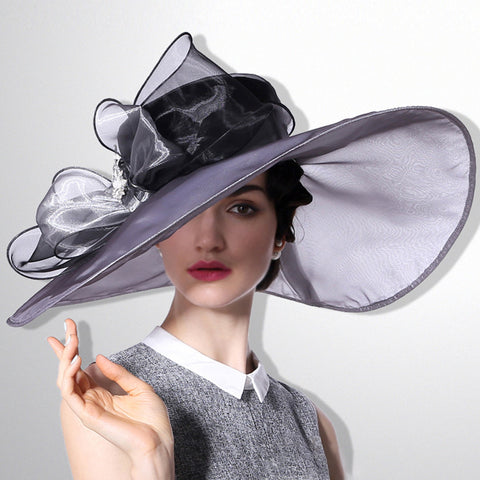 Image of Organza Extra Large Kentucky Derby Hat - Itopfox