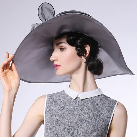 Image of Organza Extra Large Kentucky Derby Hat - Itopfox