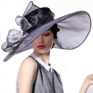 Organza Extra Large Kentucky Derby Hat - Itopfox