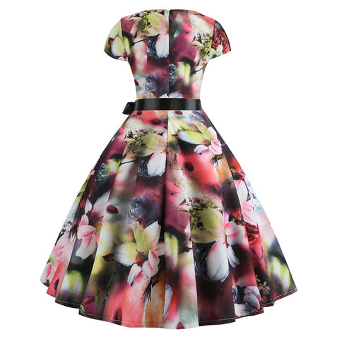 Image of 1950's Bowknot Vintage Cocktail Party Dress - Itopfox