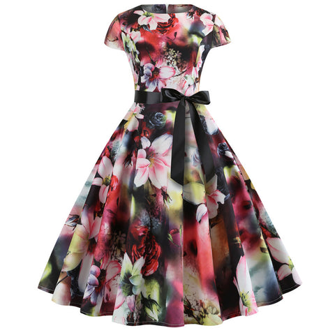 Image of 1950's Bowknot Vintage Cocktail Party Dress - Itopfox