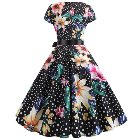 Image of 1950's Bowknot Vintage Cocktail Party Dress - Itopfox