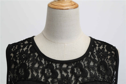 Image of 1950's Lace Vintage Cocktail Party Dress - Itopfox