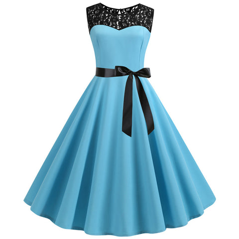 Image of 1950's Lace Vintage Cocktail Party Dress - Itopfox