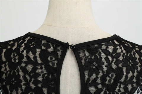 Image of 1950's Lace Vintage Cocktail Party Dress - Itopfox