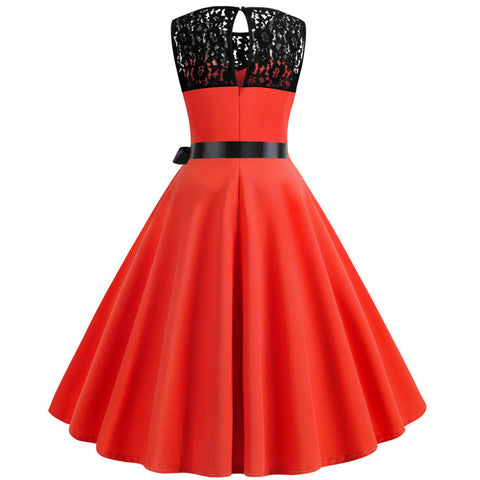 Image of 1950's Lace Vintage Cocktail Party Dress - Itopfox