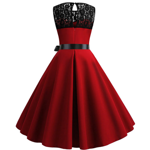 Image of 1950's Lace Vintage Cocktail Party Dress - Itopfox