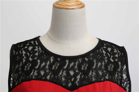 Image of 1950's Lace Vintage Cocktail Party Dress - Itopfox