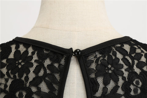 Image of 1950's Lace Vintage Cocktail Party Dress - Itopfox