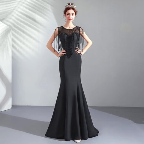 Image of Tassels Bodycon Evening Gown - Itopfox