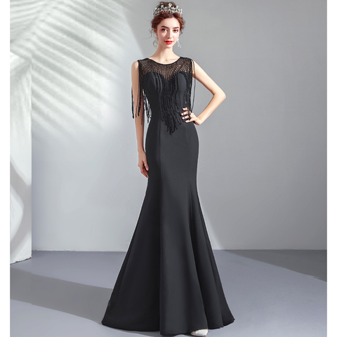 Image of Tassels Bodycon Evening Gown - Itopfox