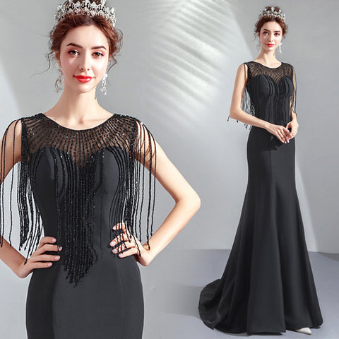 Image of Tassels Bodycon Evening Gown - Itopfox