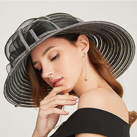 Image of Organza Kentucky Derby Cloche Hat - Itopfox