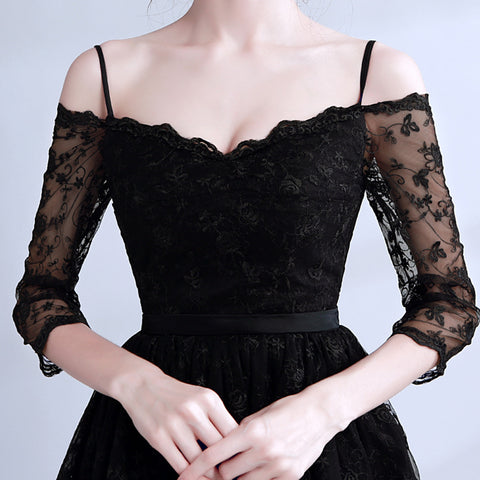 Image of Half Sleeve Lace Cocktail Dress - Itopfox