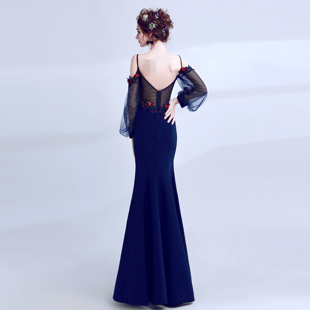 Bodycon Maxi Prom Dress - Itopfox
