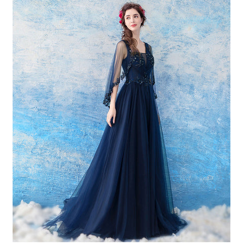 Image of Double V-Neck Maxi Prom Dress - Itopfox