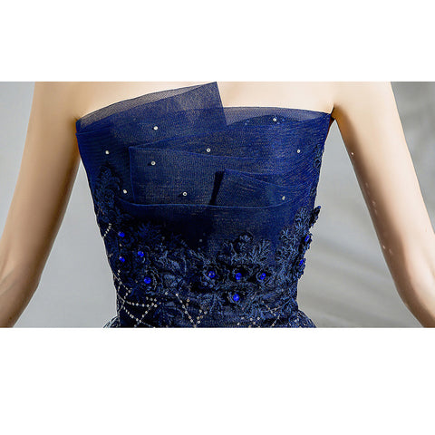 Image of Strapless Starry Maxi Cocktail Dress - Itopfox