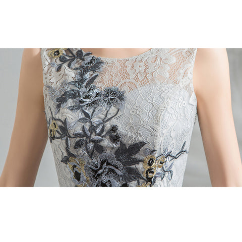 Image of Irregular Hem Midi Homecoming Dress - Itopfox