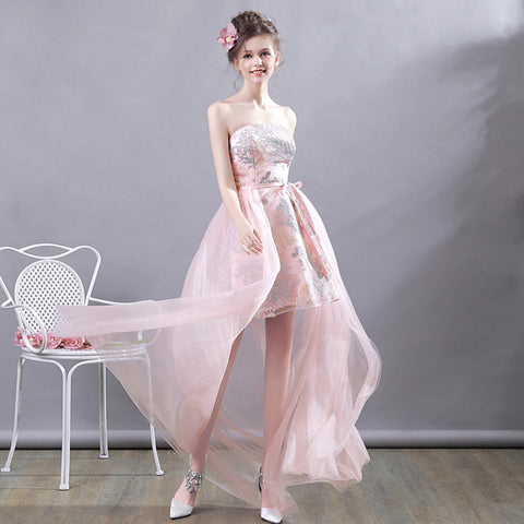 Image of Strapless Fish Tail Prom Dress - Itopfox