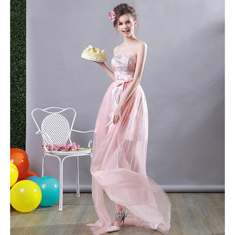 Image of Strapless Fish Tail Prom Dress - Itopfox