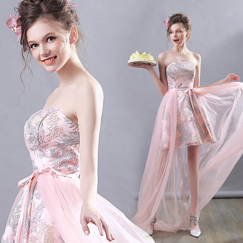 Image of Strapless Fish Tail Prom Dress - Itopfox